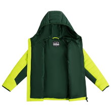 Kamik quilted jacket Nell (all-year jacket, windproof, reflective) yellow/green boys